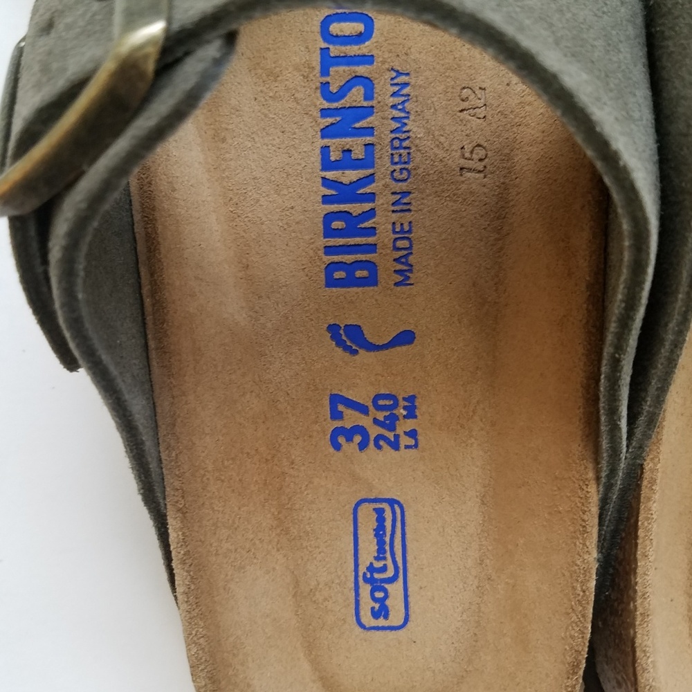 Birkenstock Arizona Forest Green Suede Leather 37 - Picture 4 of 6